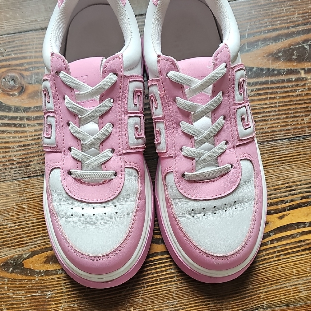 Givenchy Pink and White Retro Sneakers